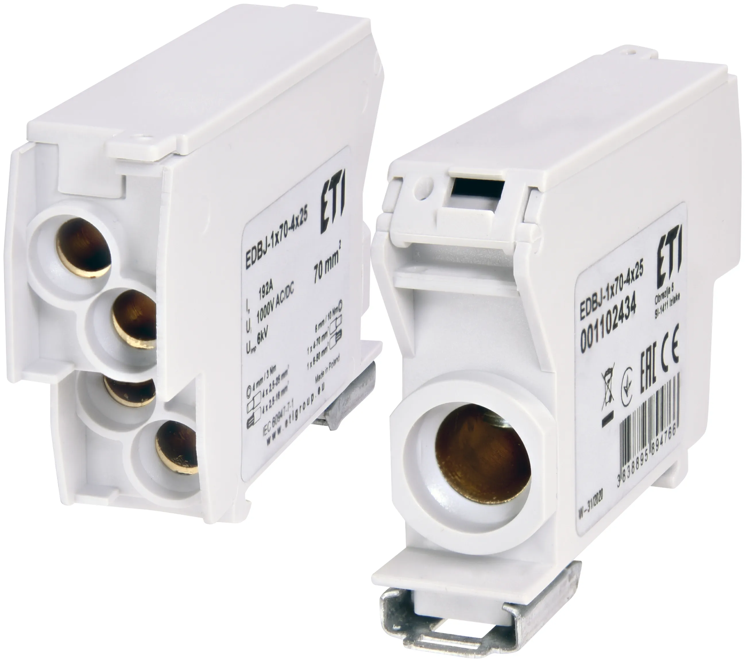 Bloc distribuție EDBJ-1x70-4x25 001102434