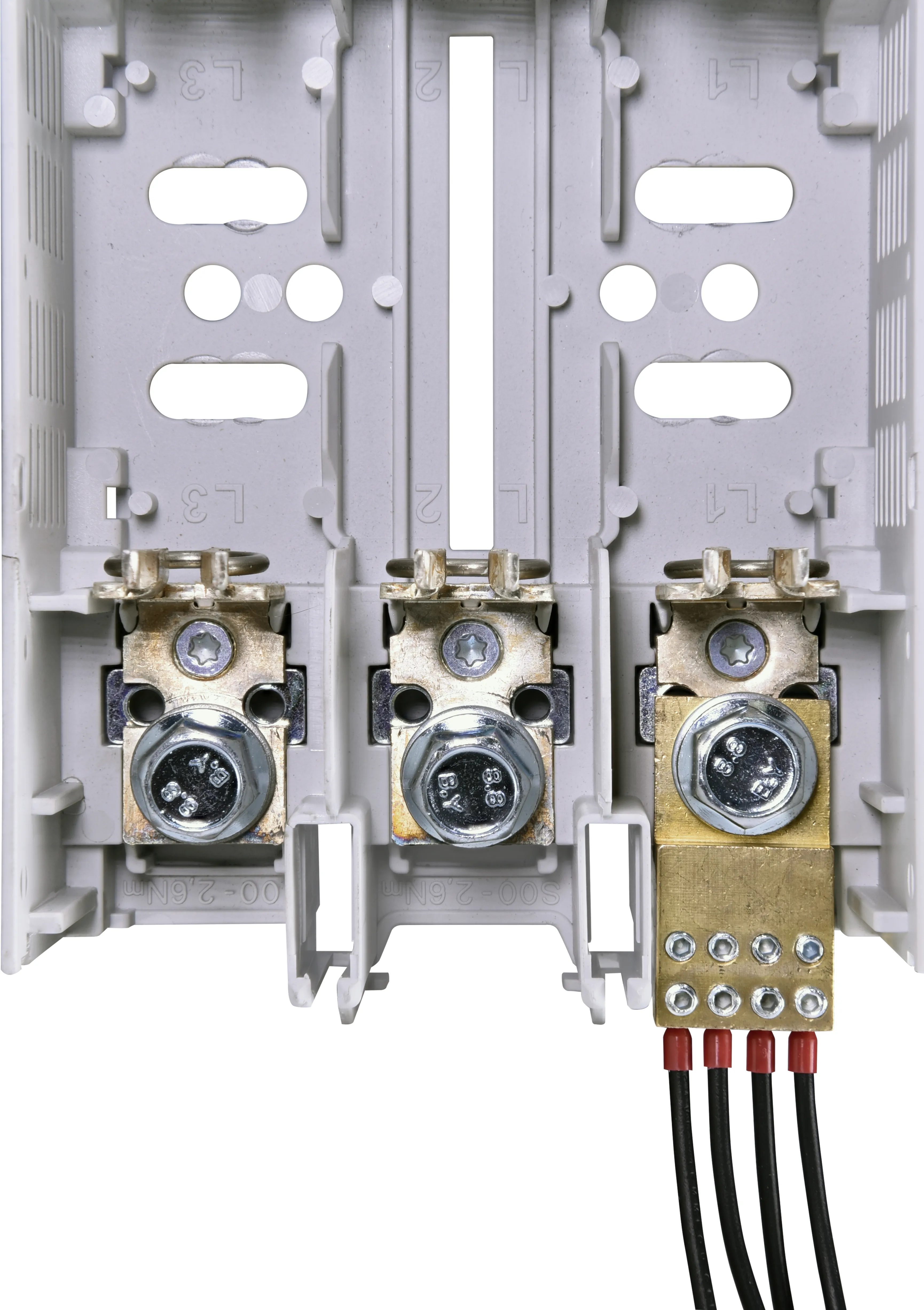 Bloc terminal MTB KVL00 4x10/M8 001690979