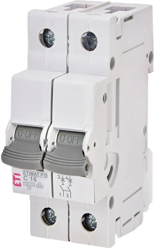 Întrerupător de circuit ETIMAT P10 1p+N B10  15kA 001901608
