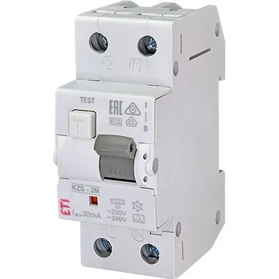 Disjunctor cu protecție diferențială (RCBO) KZS-2M A C6/0.03 120V 002173391