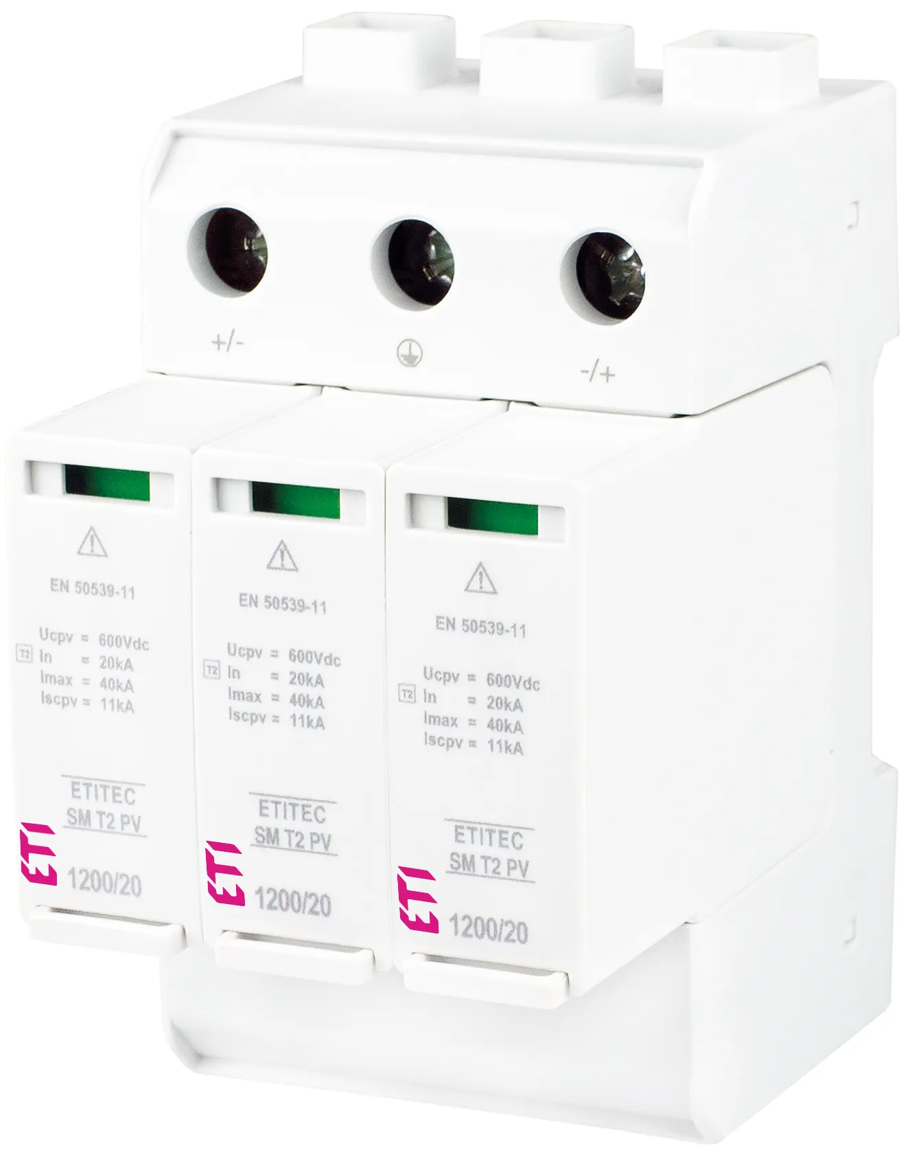 Protecție supratensiuni ETITEC SM T2 PV 1200/20 Y RC 002440635