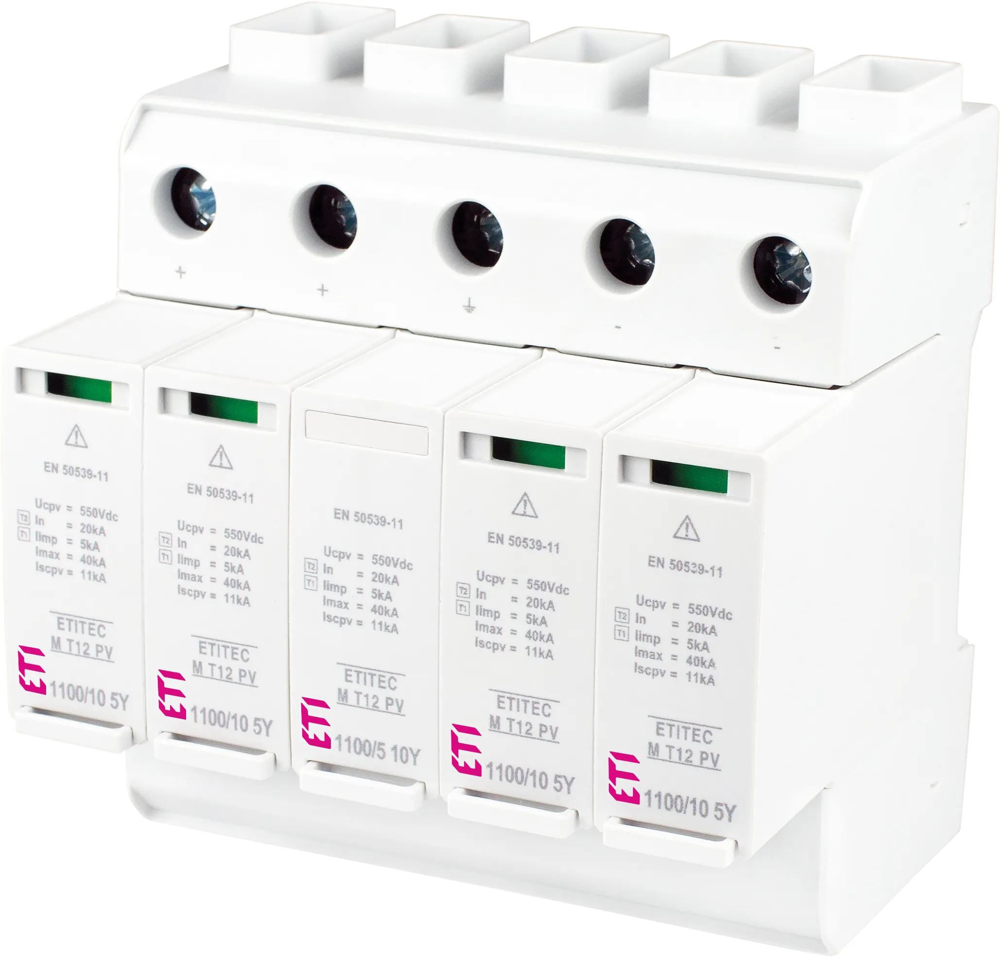 Protecție supratensiuni ETITEC M T12 PV 1100/10 5Y RC 002440676