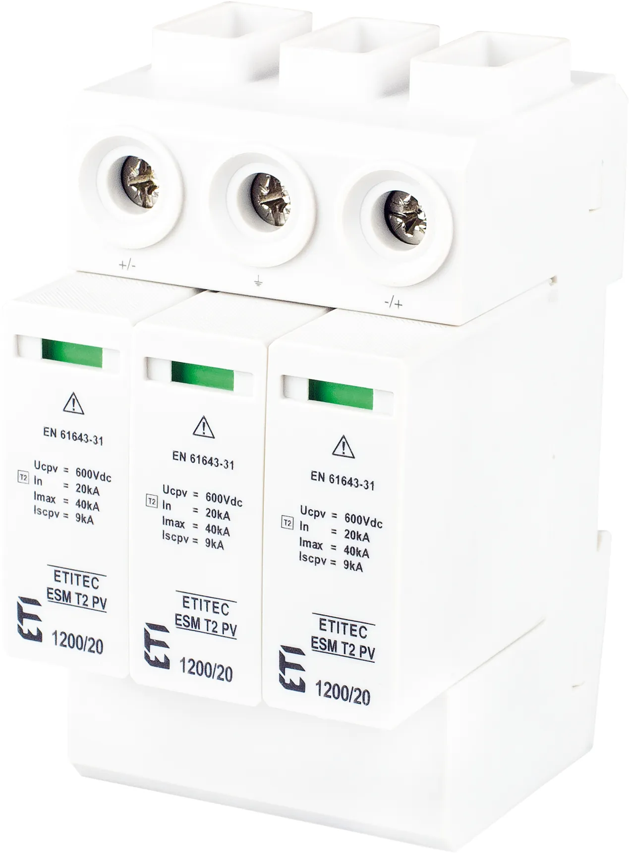 Protecție supratensiuni ETITEC ESM T2 PV 1200/20 Y RC 002440681