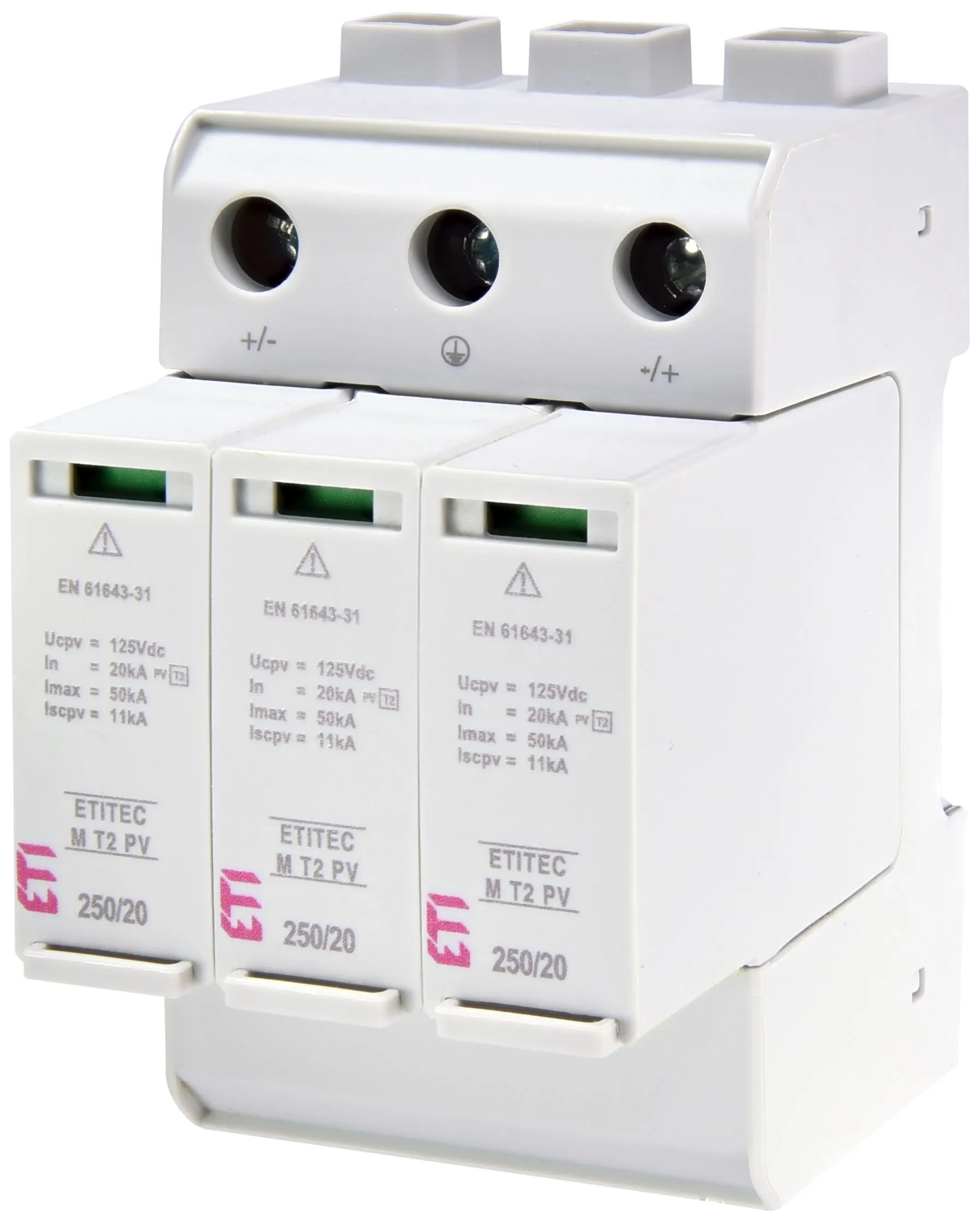 Protecție supratensiuni ETITEC M T2 PV 250/20 Y 002440732