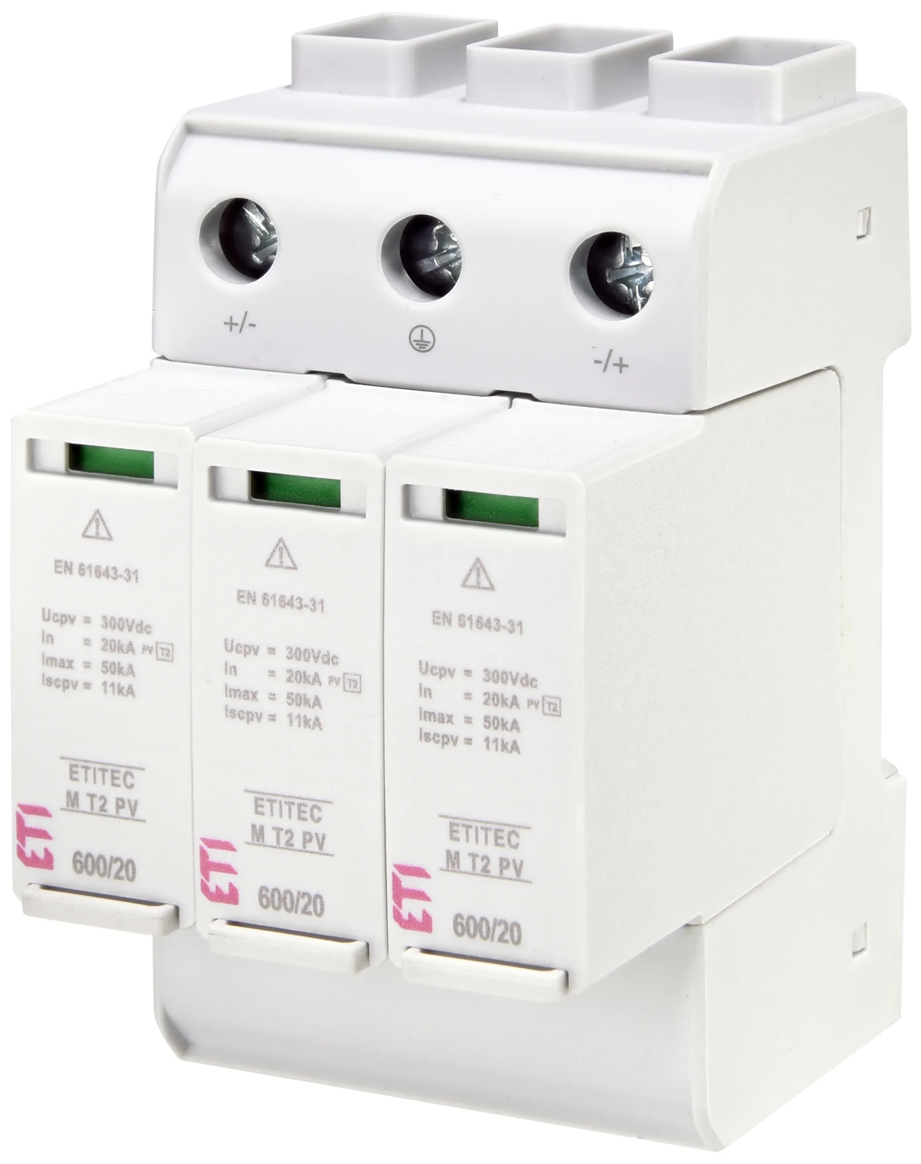 Protecție supratensiuni ETITEC M T2 PV 600/20 Y 002440735
