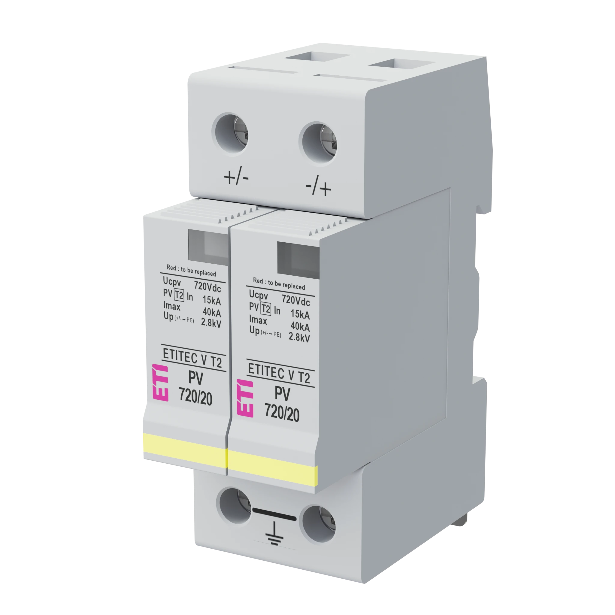 Protecție supratensiuni ETITEC V T2 PV 720/20 002443004