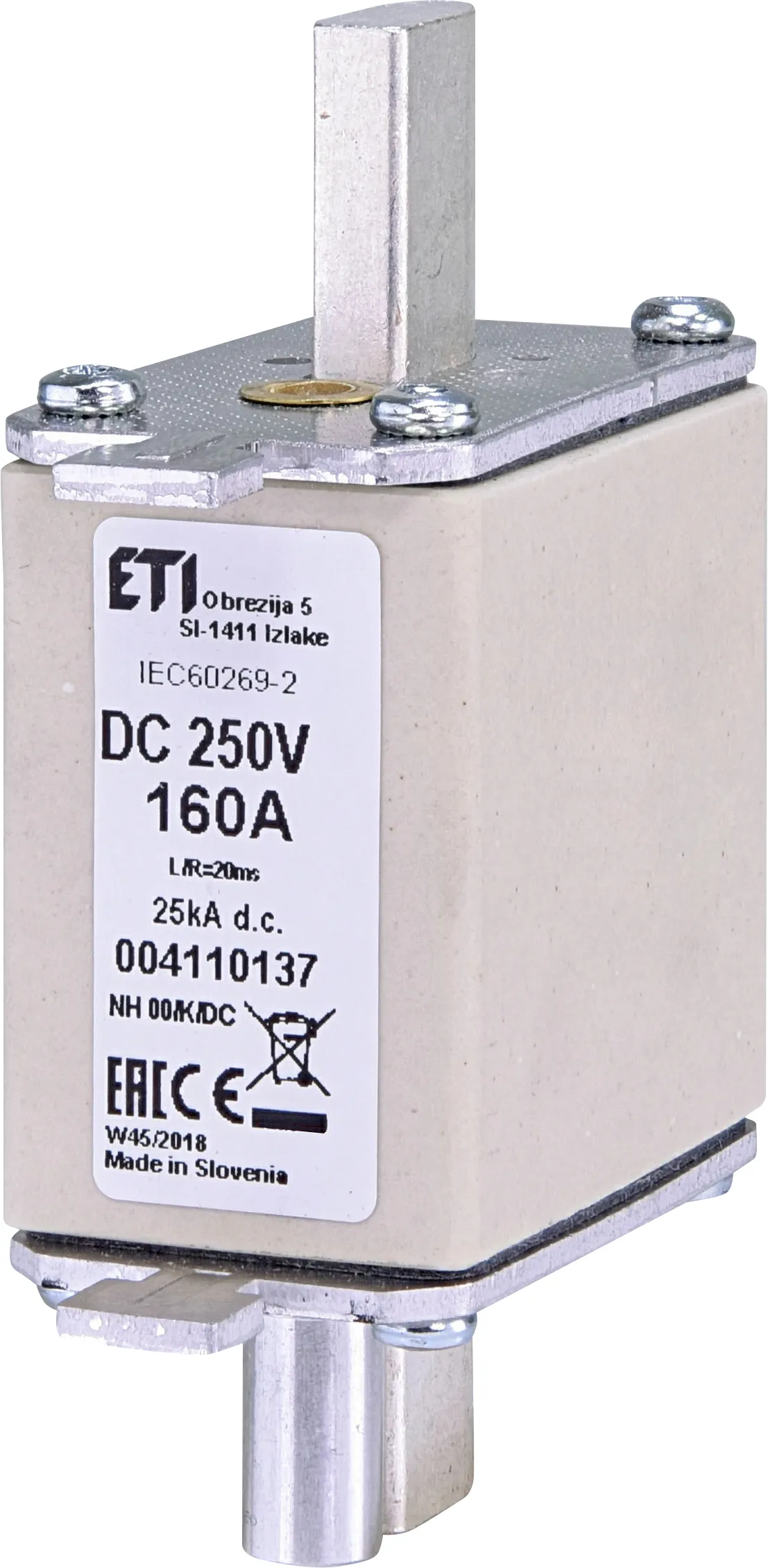 Element fuzibil NH00/K 200A/250V DC 004110141