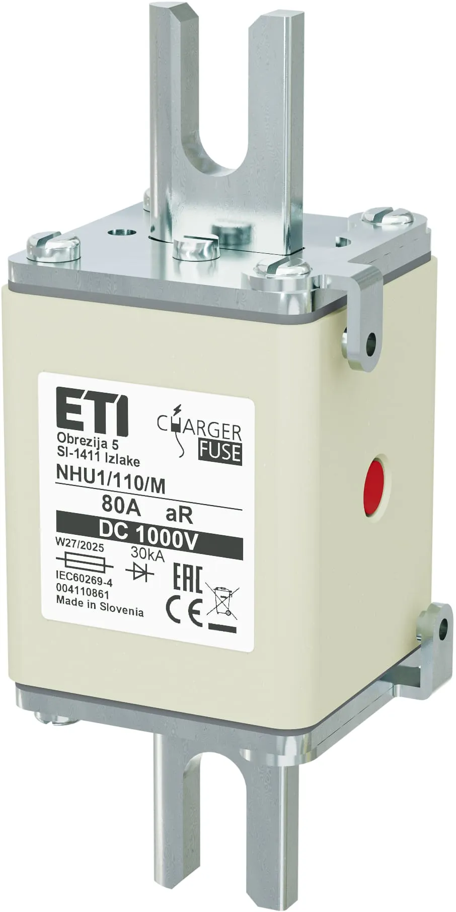 Siguranță NHU1/110/M aR 80A/1000V DC 004110861