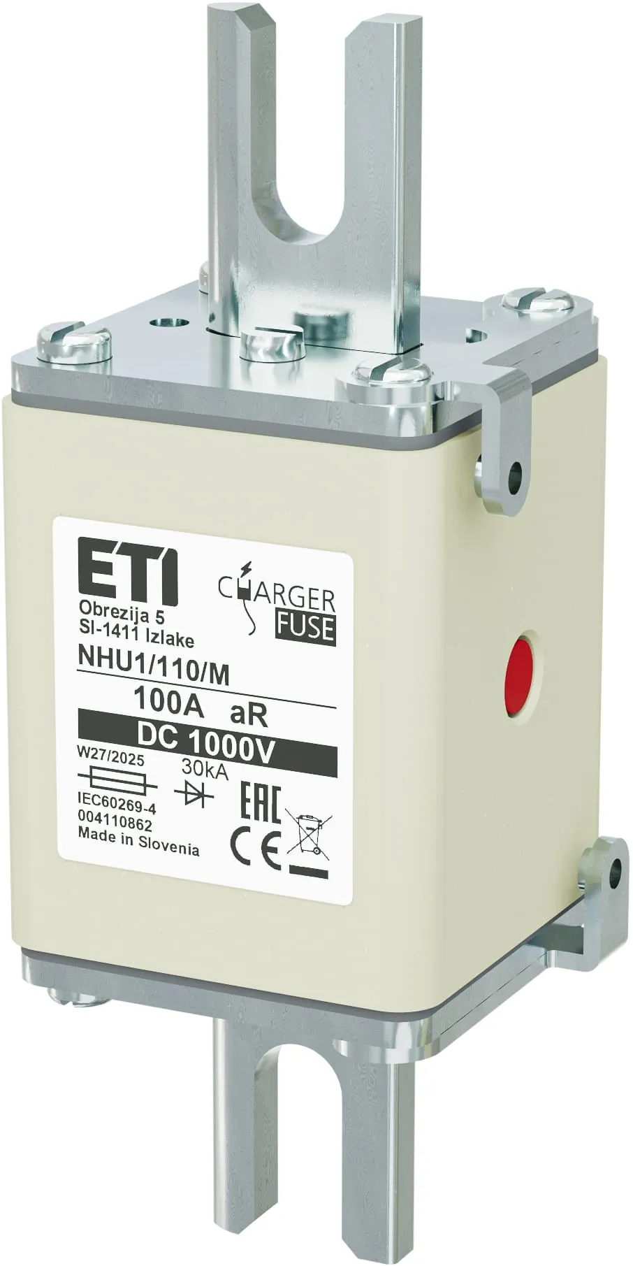 Siguranță NHU1/110/M aR 100A/1000V DC 004110862