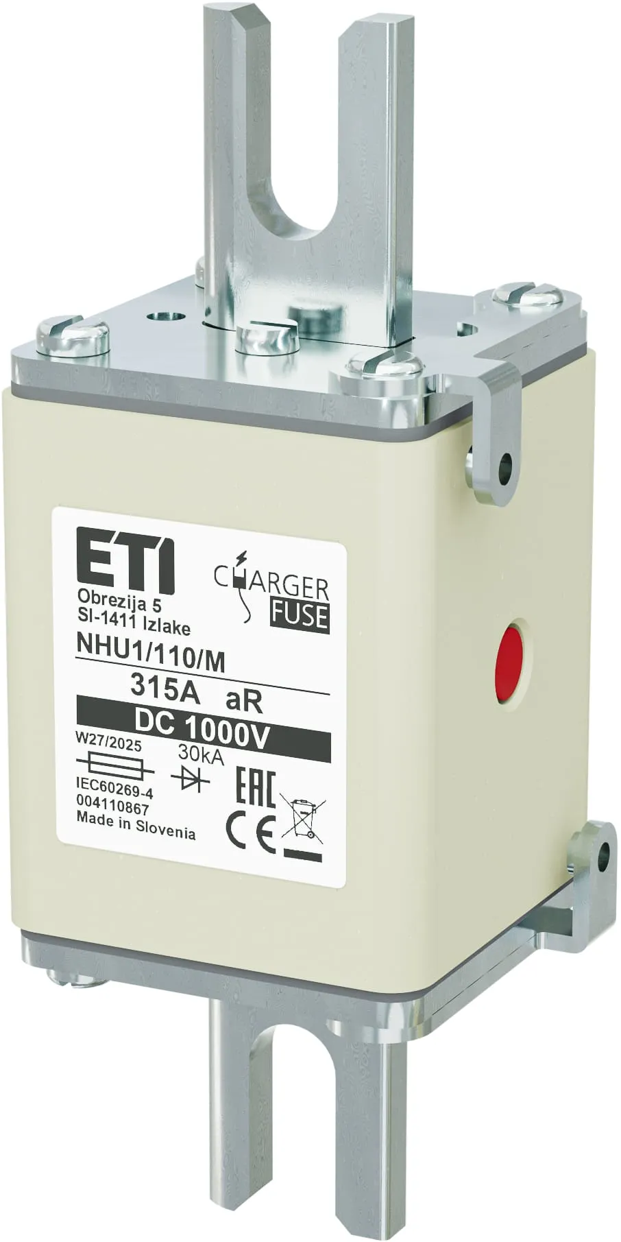 Siguranță NHU1/110/M aR 315A/1000V DC 004110867