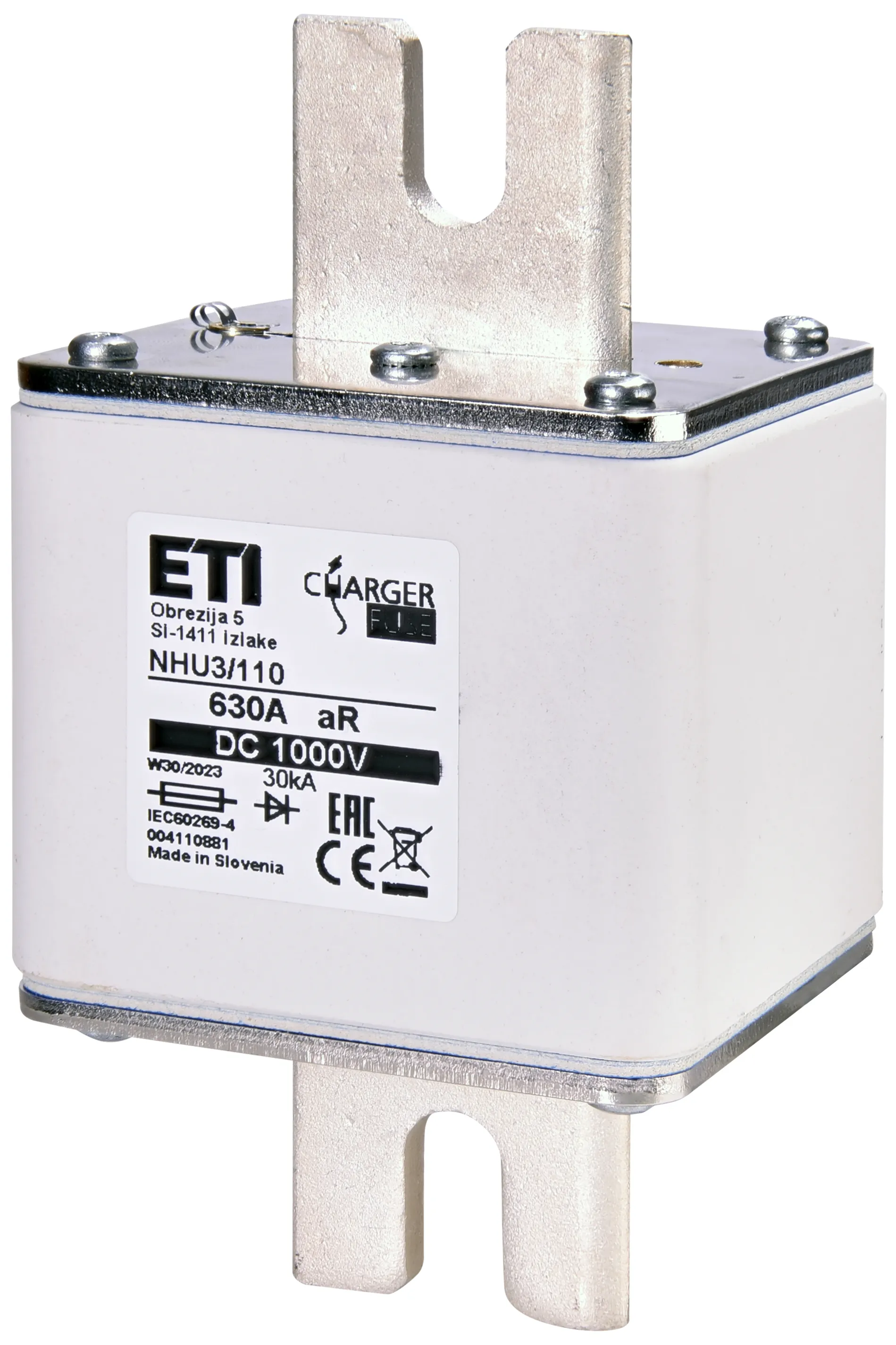 Siguranță NHU3/110 aR 630A/1000V DC 004110881