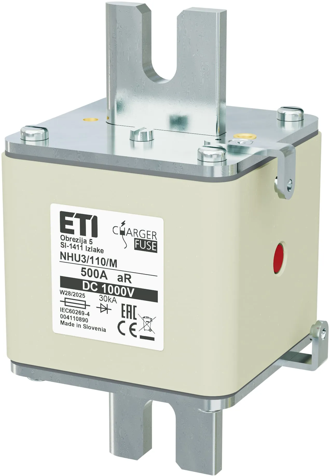 Siguranță NHU3/110/M aR 500A/1000V DC 004110890