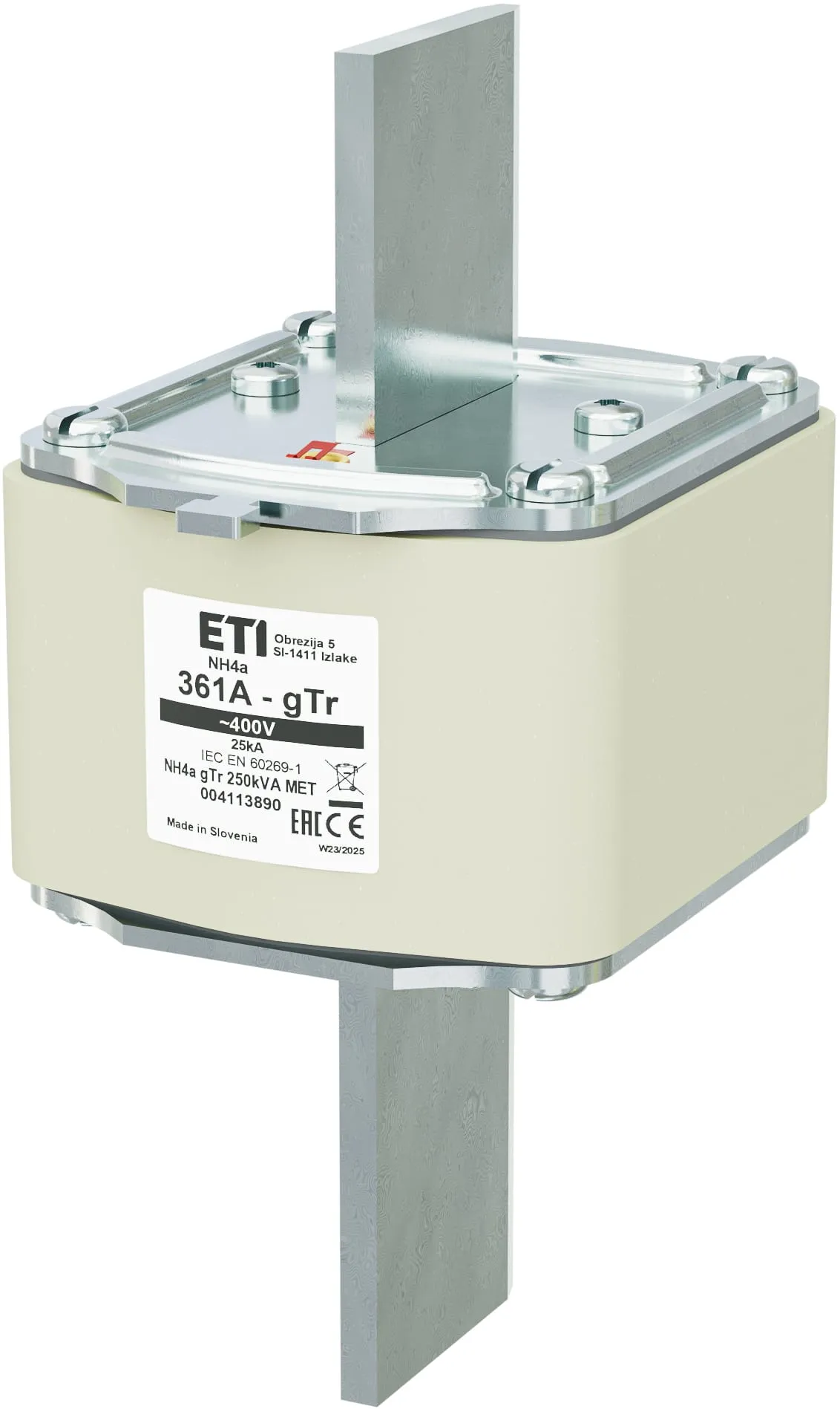 Siguranță NH4a gTr 361A/400V/250kVA MET 004113890