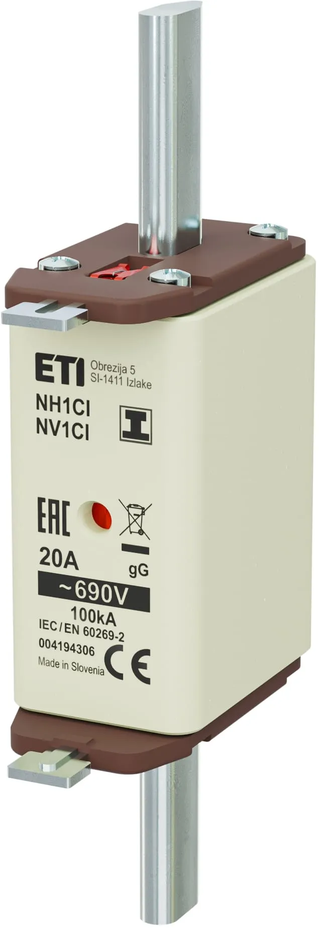 Siguranță NH1C/I gG 20A/690V 004194306