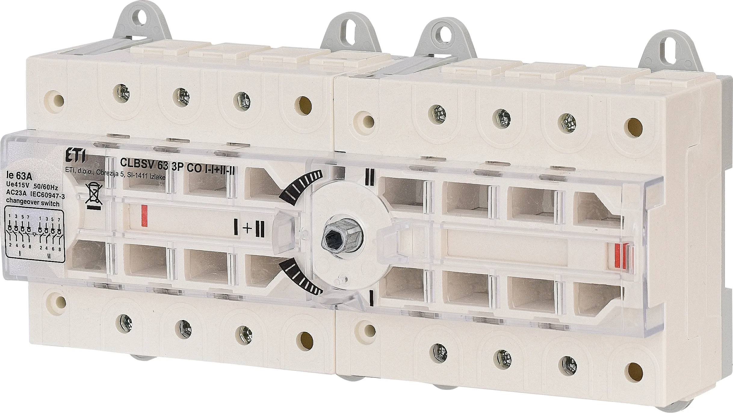 Comutator 1-0-2 CLBSV 63 3P CO I-I+II-II 004661893