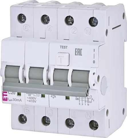 KZS-4M 3p+N AC C20/0.03