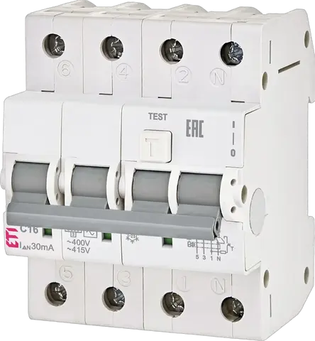 KZS-4M 3p+N A B20/0.03 120V