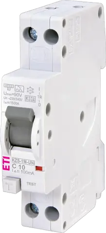 KZS-1M-UNI 1p+N A C10/0.1