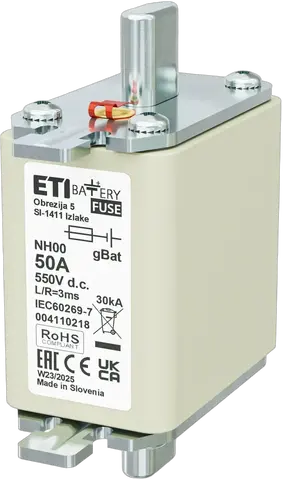 NH00 gBat 50A/550V DC