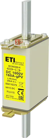 NH1C gPV 160A/1000V DC