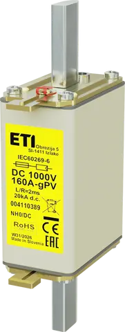 NH0 gPV 160A/1000V DC