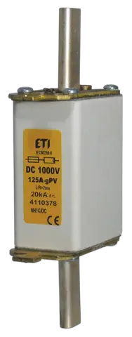NH0 gR 125A/1000V DC