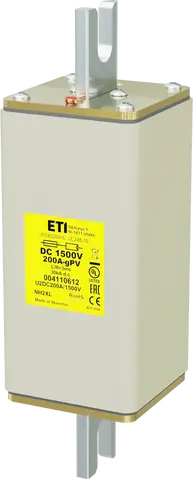 NHU2XL gPV 200A/1500V DC UL