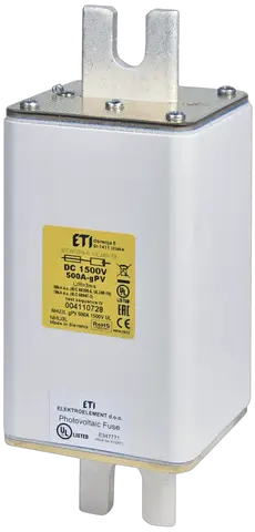 NHU3L gPV 500A/1500V DC 70kA