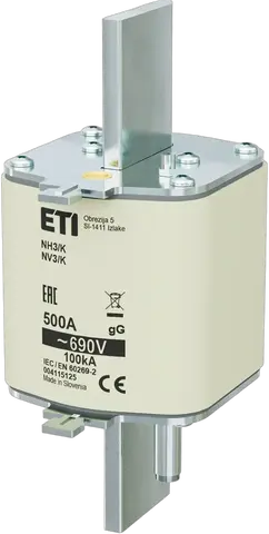 NH3/K gG 500A/690V