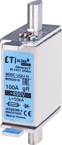NH000 UQ gR 125A/690V