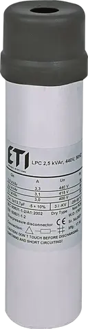 LPC 2,5 kVAr, 440V, 50Hz
