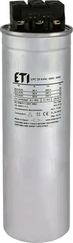 LPC 25 kVAr, 400V, 50Hz
