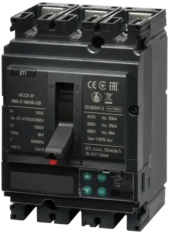 NBS-E 160/3S LCD 160A 3P