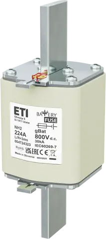 NH2 gBat 224A/800V DC